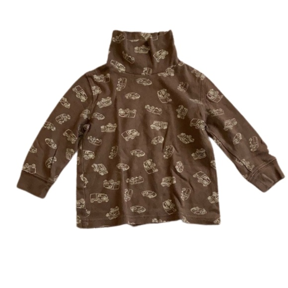 Circo 2T long sleeve brown mock neck shirt - Picture 1 of 3